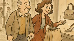 Witz: Hand in Hand, sonst kauft sie