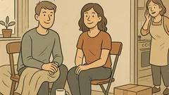 Witz: Zwei Stühle, zwei Kissen – erste Bude